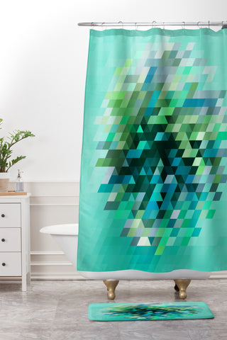 Deniz Ercelebi Cluster 2 Shower Curtain And Mat