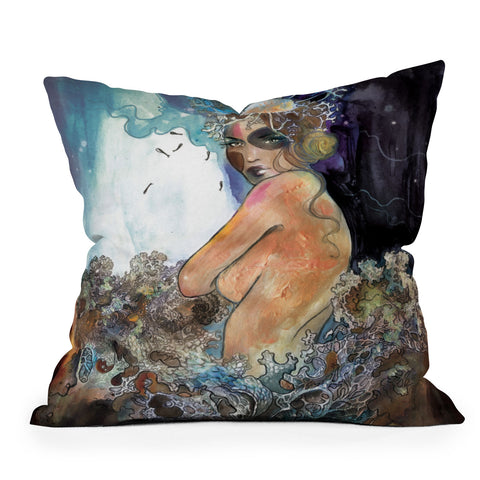Deniz Ercelebi Coral 4 Throw Pillow