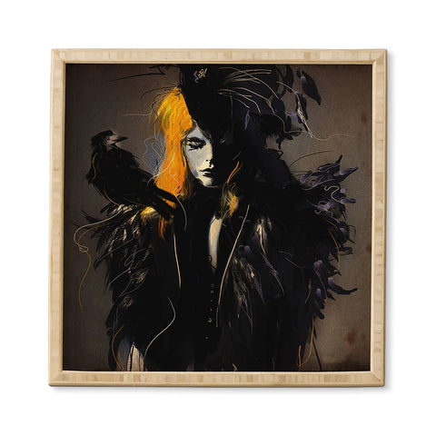 Deniz Ercelebi Crow Framed Wall Art