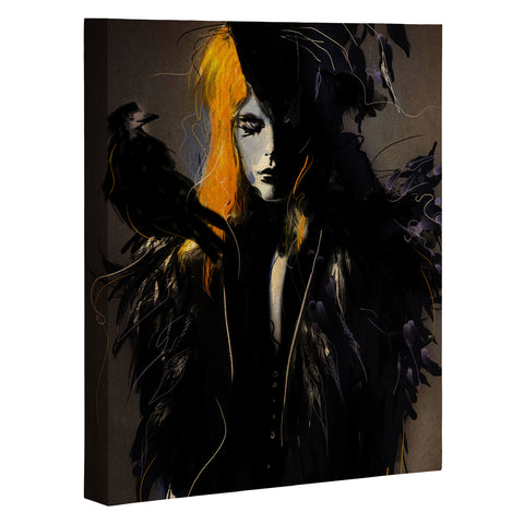Deniz Ercelebi Crow Art Canvas