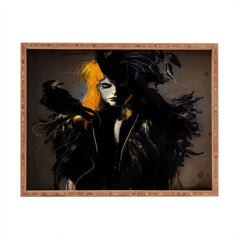 Deniz Ercelebi Crow Rectangular Tray
