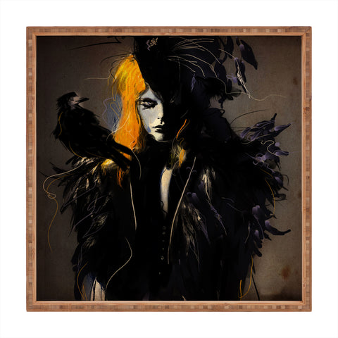 Deniz Ercelebi Crow Square Tray