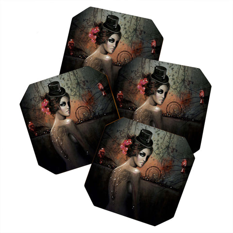 Deniz Ercelebi Dawn In Autumn Coaster Set