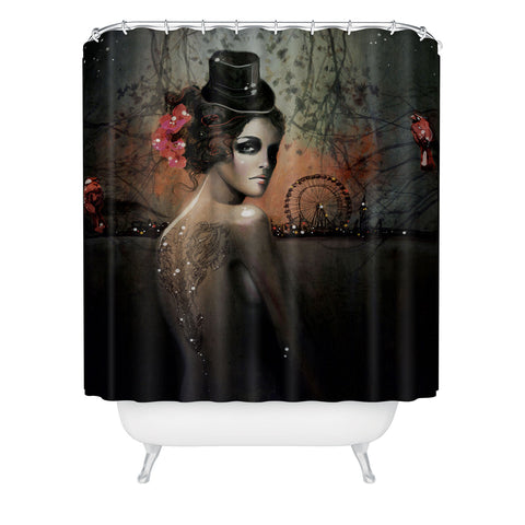 Deniz Ercelebi Dawn In Autumn Shower Curtain