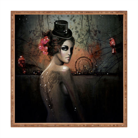 Deniz Ercelebi Dawn In Autumn Square Tray