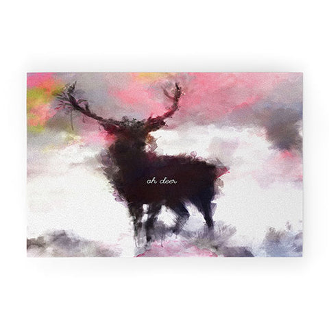 Deniz Ercelebi Deer mist Welcome Mat