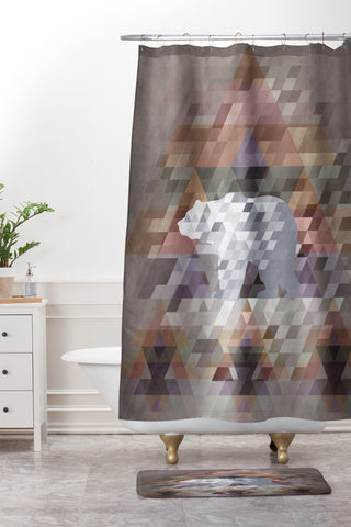 Deniz Ercelebi Digi Bear Shower Curtain And Mat