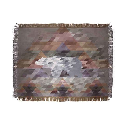 Deniz Ercelebi Digi Bear Throw Blanket