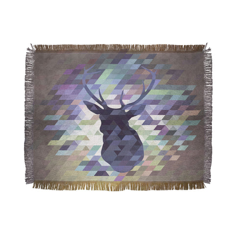 Deniz Ercelebi Digi Deer Throw Blanket