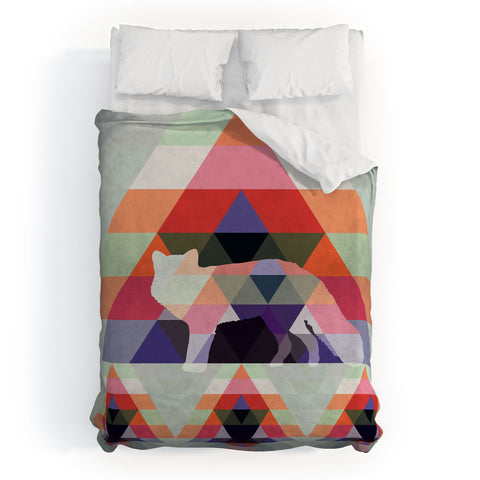 Deniz Ercelebi Digi Fox Duvet Cover