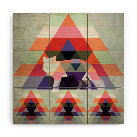 Deniz Ercelebi Digi Fox Wood Wall Mural