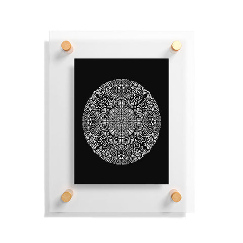Deniz Ercelebi Doodle circle 1 Floating Acrylic Print