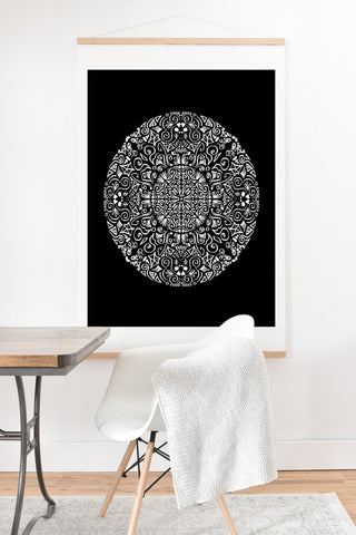 Deniz Ercelebi Doodle circle 1 Art Print And Hanger