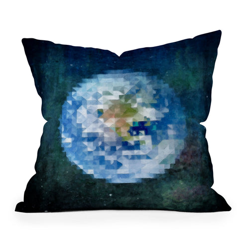Deniz Ercelebi Earth 3 Throw Pillow