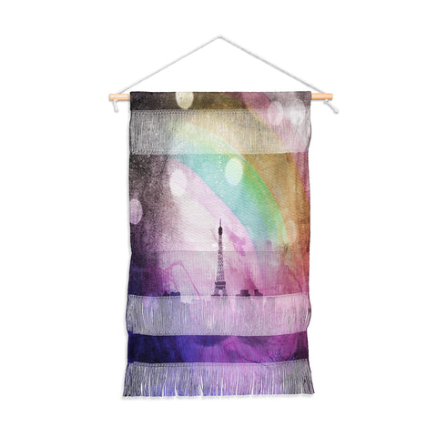 Deniz Ercelebi Eiffel rainbow Wall Hanging Portrait