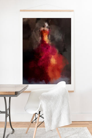 Deniz Ercelebi Fire dress Art Print And Hanger