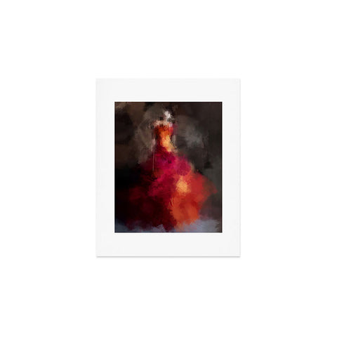 Deniz Ercelebi Fire dress Art Print