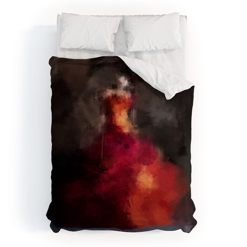 Deniz Ercelebi Fire dress Duvet Cover