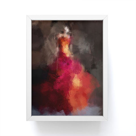 Deniz Ercelebi Fire dress Framed Mini Art Print