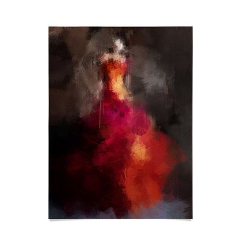 Deniz Ercelebi Fire dress Poster