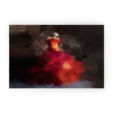 Deniz Ercelebi Fire dress Welcome Mat