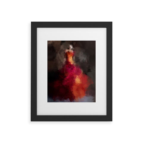 Deniz Ercelebi Fire dress Framed Art Print