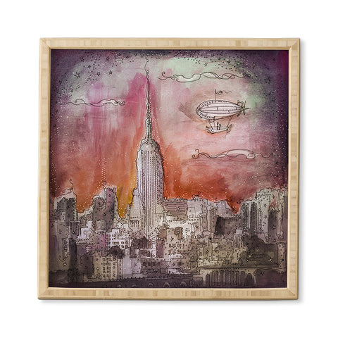 Deniz Ercelebi Float Over The City Framed Wall Art