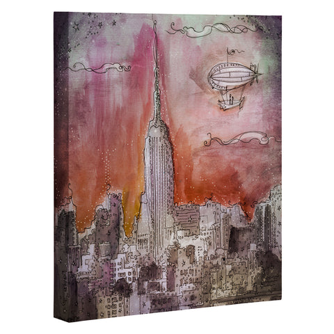 Deniz Ercelebi Float Over The City Art Canvas