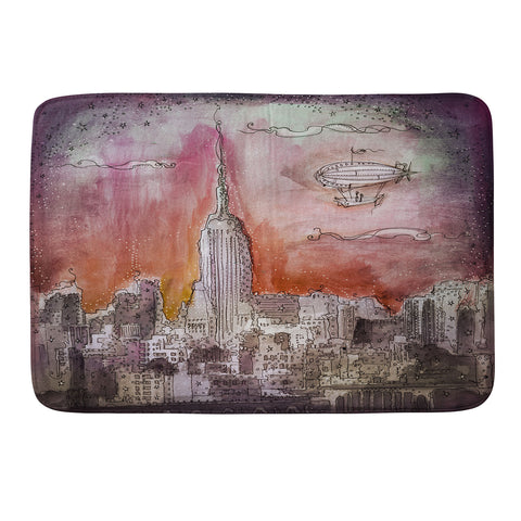 Deniz Ercelebi Float Over The City Memory Foam Bath Mat