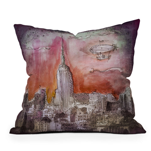Deniz Ercelebi Float Over The City Throw Pillow