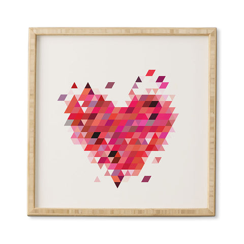 Deniz Ercelebi Heart 1 Red Framed Wall Art