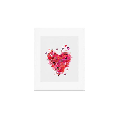 Deniz Ercelebi Heart 1 Red Art Print