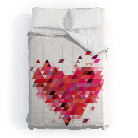 Deniz Ercelebi Heart 1 Red Comforter
