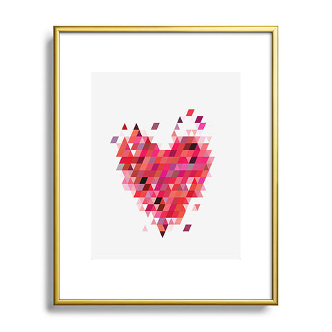 Deniz Ercelebi Heart 1 Red Metal Framed Art Print