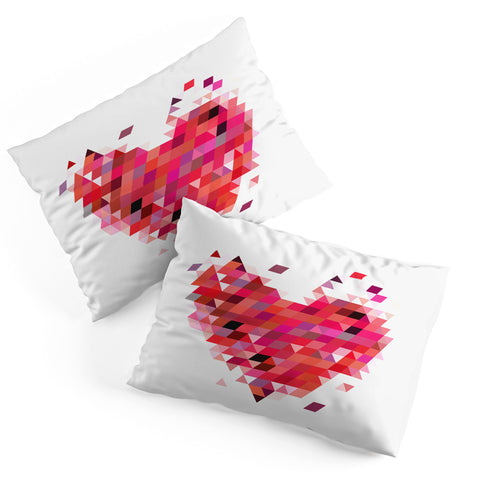 Deniz Ercelebi Heart 1 Red Pillow Shams