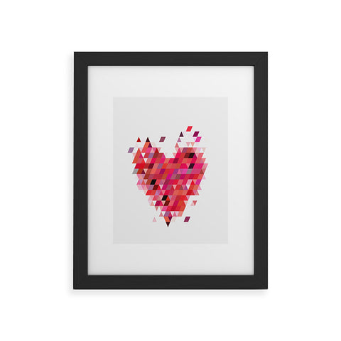 Deniz Ercelebi Heart 1 Red Framed Art Print