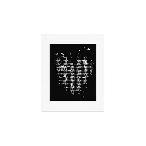 Deniz Ercelebi Heart 2 Black Art Print