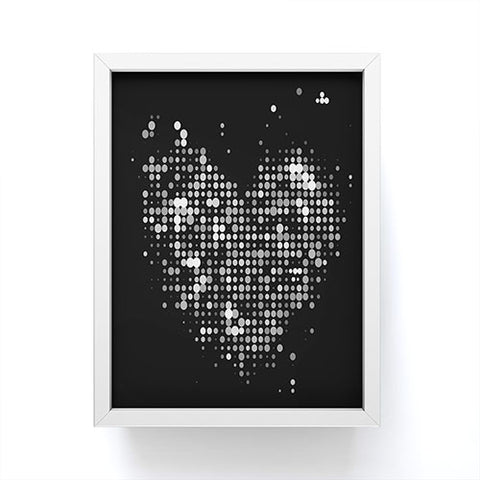 Deniz Ercelebi Heart 2 Black Framed Mini Art Print