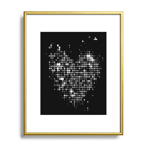 Deniz Ercelebi Heart 2 Black Metal Framed Art Print
