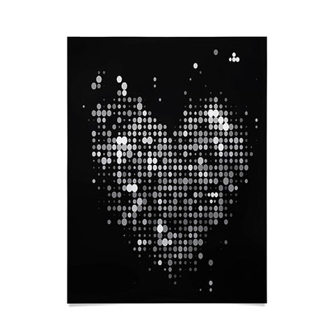 Deniz Ercelebi Heart 2 Black Poster