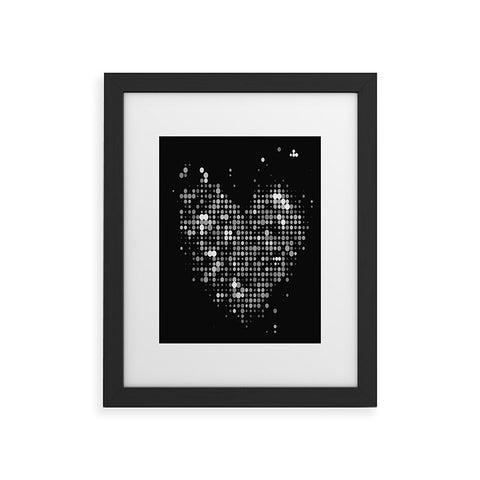 Deniz Ercelebi Heart 2 Black Framed Art Print
