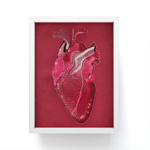 Deniz Ercelebi Heart Framed Mini Art Print