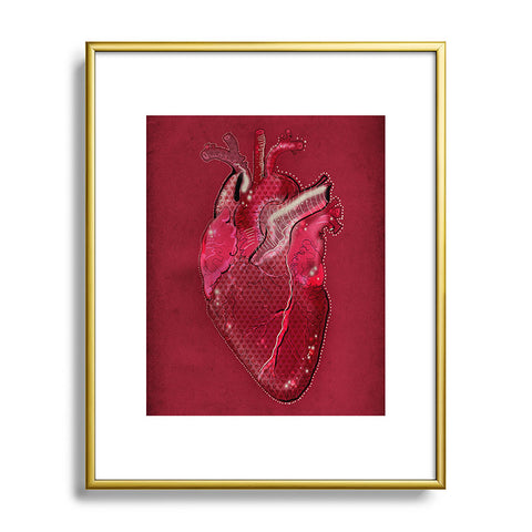 Deniz Ercelebi Heart Metal Framed Art Print