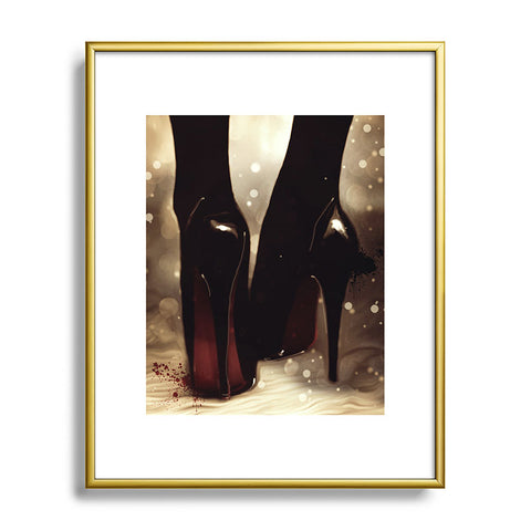 Deniz Ercelebi Heels Metal Framed Art Print
