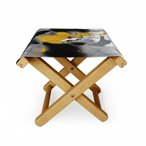 Deniz Ercelebi Late Summer Stars Folding Stool