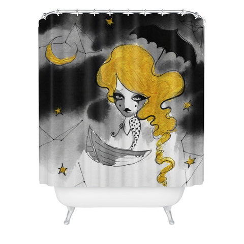 Deniz Ercelebi Late Summer Stars Shower Curtain