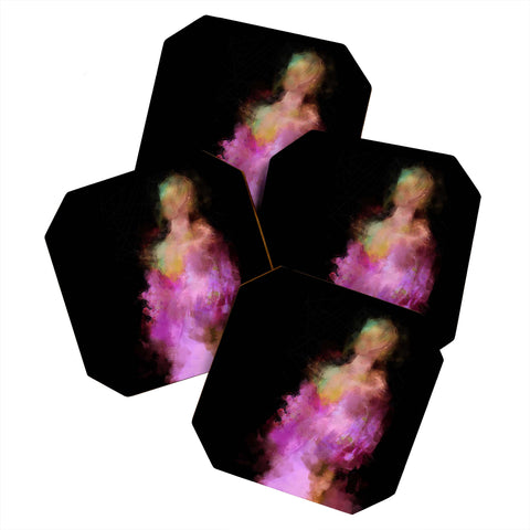 Deniz Ercelebi Lavender dress Coaster Set