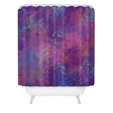 Deniz Ercelebi Lavender splash Shower Curtain
