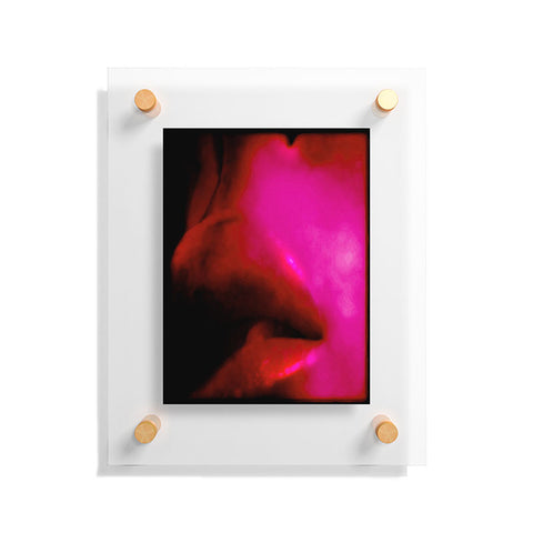 Deniz Ercelebi Lips Red Floating Acrylic Print