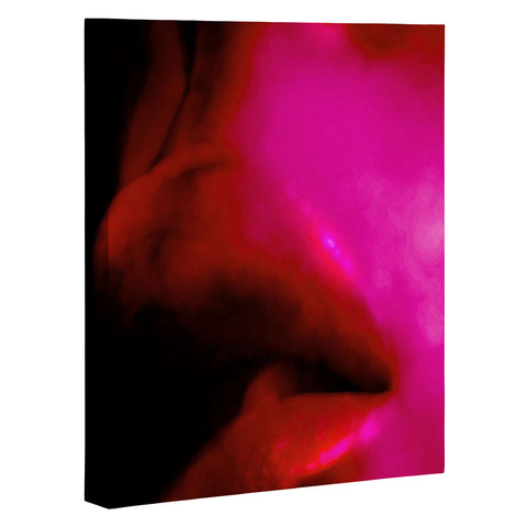 Deniz Ercelebi Lips Red Art Canvas